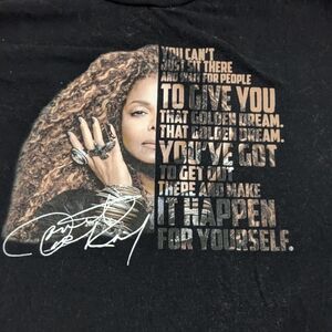 Janet Jackson Graphic With Inspirational Quote XL